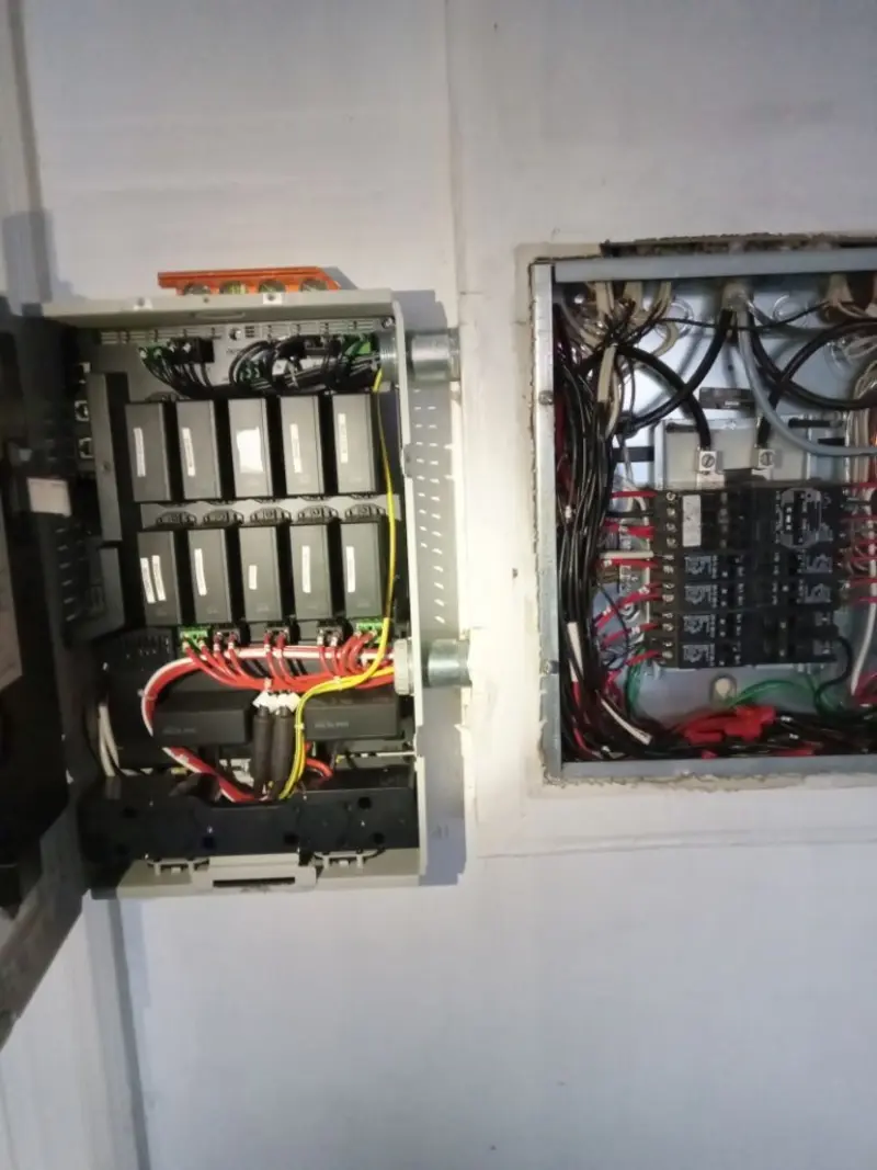 Electrical panel upgrade completed for Commercial Electrician Services in Ada